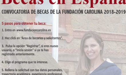 Abierta la convocatoria de becas de la Fundación Carolinas para 2018-2019 en España