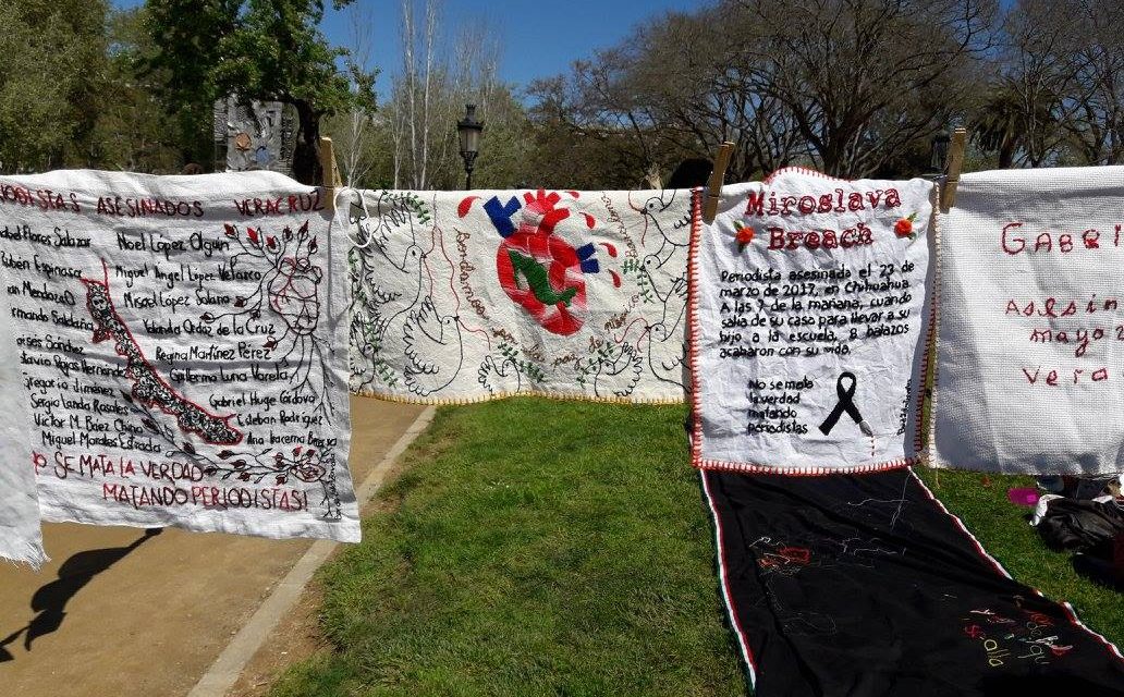 Barcelona: bordar por la Paz en México